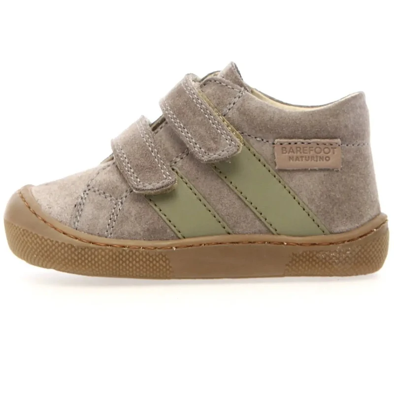 NATURINO Barfußschuh Halbschuh SABBY - stone / salbei / dunkle Sohle