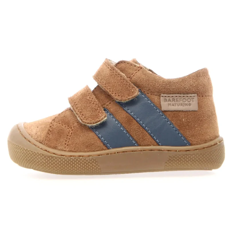 NATURINO Barfußschuh Halbschuh SABBY - braun / blau / dunkle Sohle