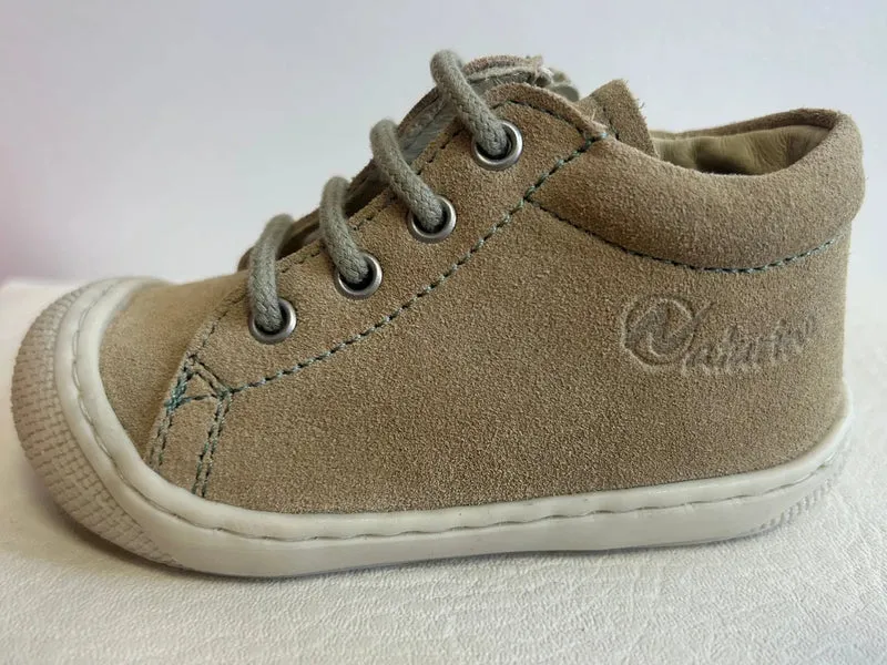 NATURINO Halbschuh COCOON ZIP - sand / salbei
