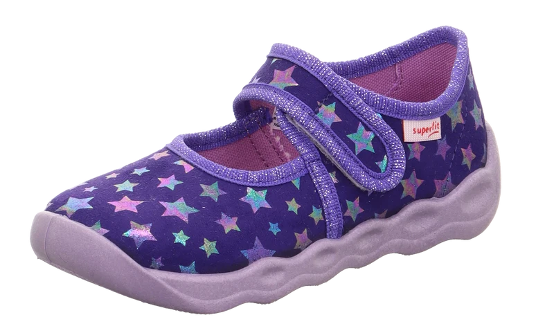 SUPERFIT Hausschuh BUBBLE 6272-854 - lila / Sterne