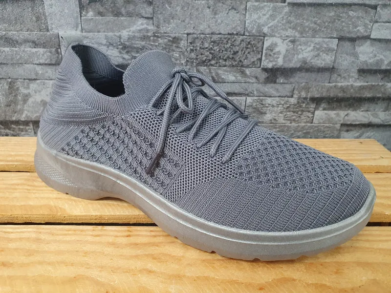 Herren Sneaker Sportschuhe Sportschuhe Grau & Schwarz