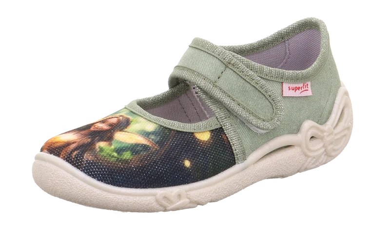 SUPERFIT Hausschuh BELINDA 288-703 - khaki / Elfe