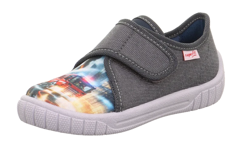 SUPERFIT Hausschuh BILL 271-210 - grau / Feuerwehr