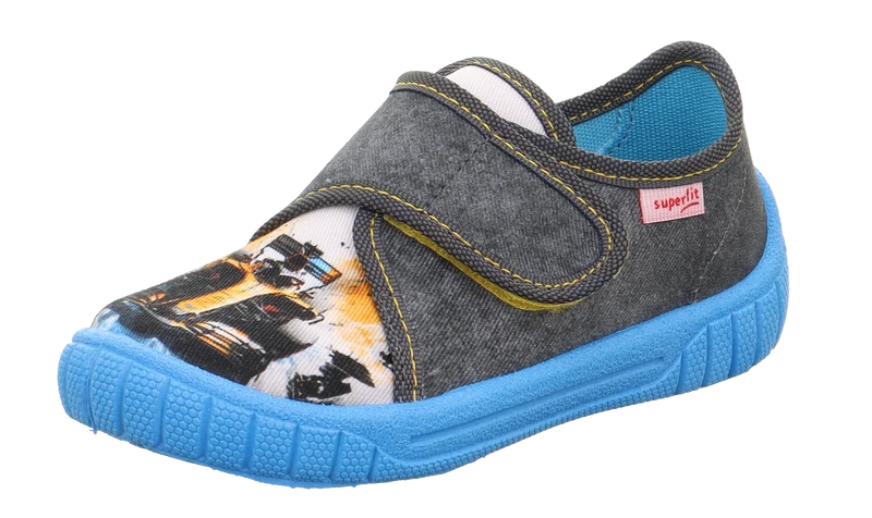 SUPERFIT Hausschuh BILL 271-208 - blau / Rennwagen