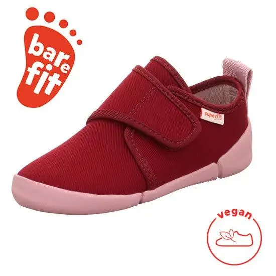 SUPERFIT Barfuß Hausschuh VENTI 6700-500 - kirschrot