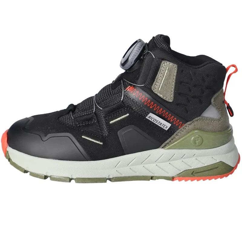 RICOSTA TEX KNÖCHELSCHUH SHOCK BOA - schwarz / oliv
