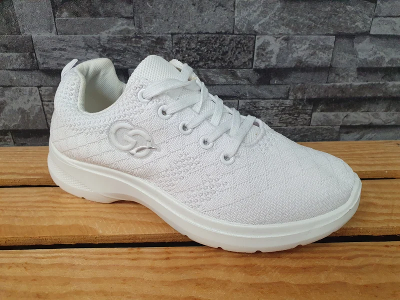 Damen Sneaker Weiß & Grau Freizeitschuhe