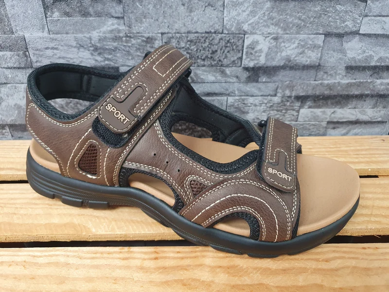 Magnus Herren Sandalen Braun 2 x Klett