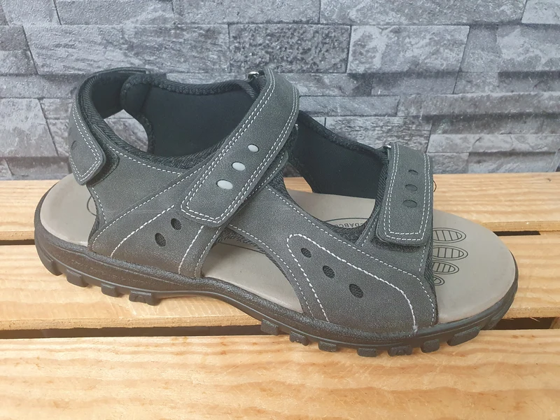 Magnus Herren Sandalen PU Sohle Grau Klett