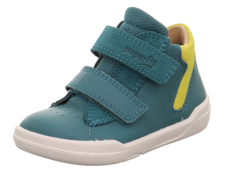 SUPERFIT Knöchelschuh Barfußschuh SUPERFREE 528-70 - petrol / neongrün