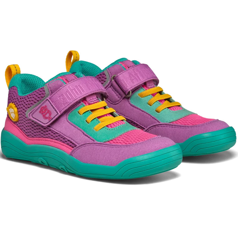 AFFENZAHN Halbschuh VEGAN Cheerly EULE - lila / türkis
