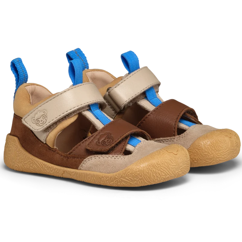AFFENZAHN Barfuß Halbsandale Leder FREELY AFFENZAHN - beige / braun