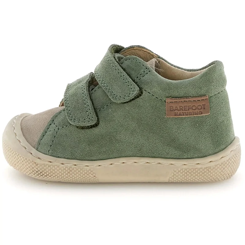 NATURINO Barfußschuh Halbschuh AMUR - laubgrün / taupe