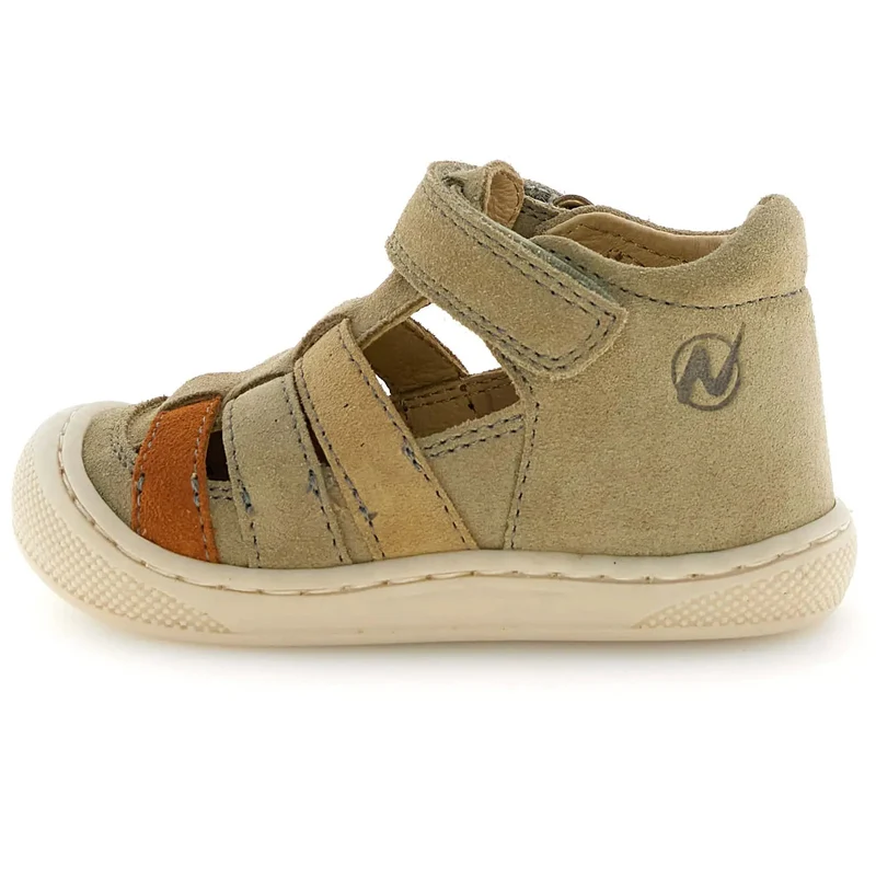 NATURINO Halbsandale WAD WIDE - taupe / sand / rost