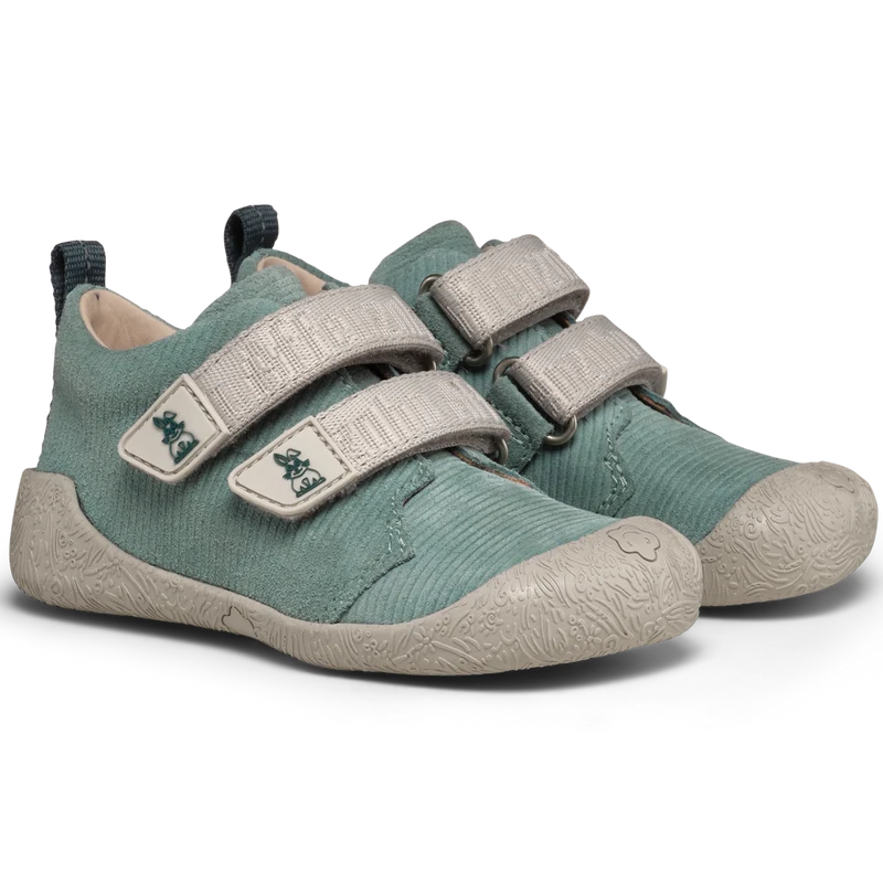 AFFENZAHN Barfuß Halbschuh WALKY HASE - mint / grau