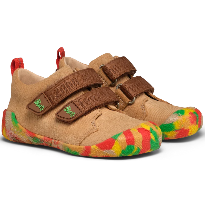 AFFENZAHN Barfuß Halbschuh WALKY AFFENZAHN - beige / braun / bunt