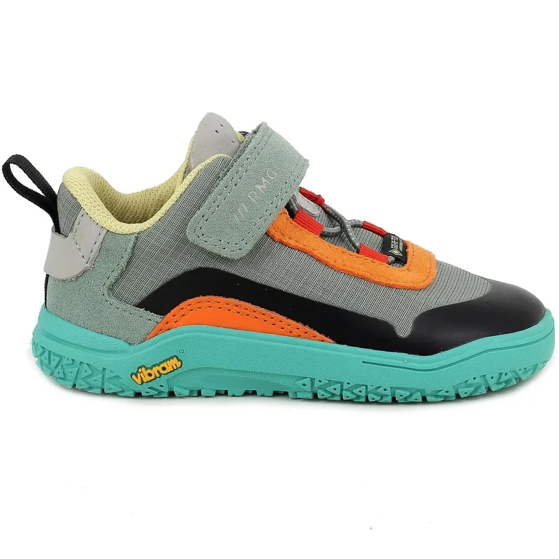 PRIMIGI GORE-TEX Barfuß Halbschuh GRANDER 14200-22 - salbei / türkis / schwarz / orange