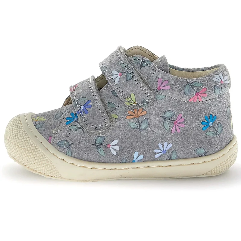 NATURINO Halbschuh COCOON - grau / Blumen