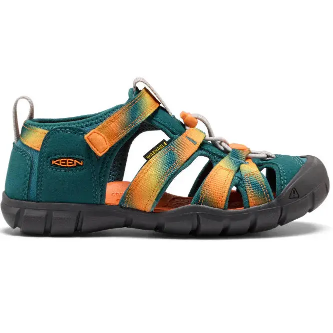KEEN Halbsandale SEACAMP II CNX - petrol / orange / gelb