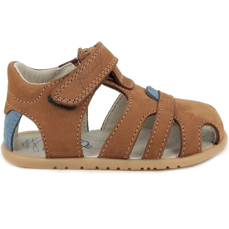 PRIMIGI Barfußschuh Halbsandale 14140-11 - braun / blau