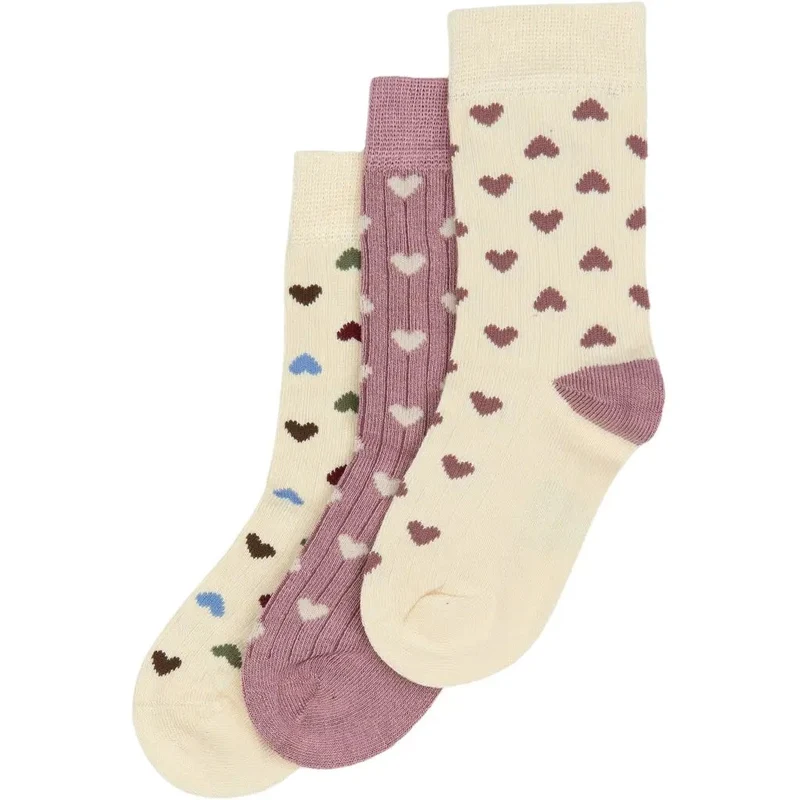MINIPOP 3er Pack Bambus Socken - Herzen