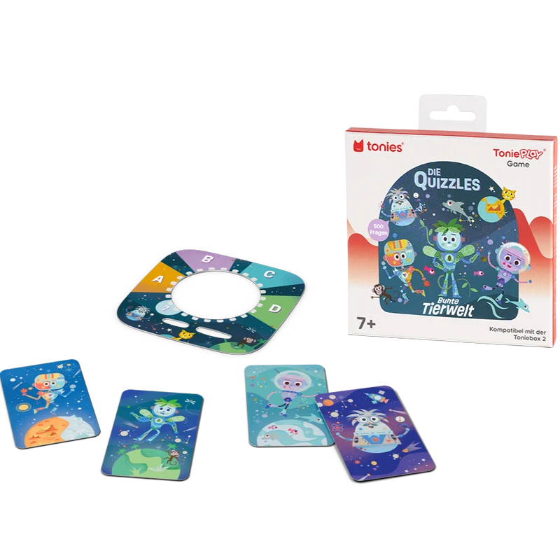 TONIES Toniebox 2 - Tonieplay Game - Die Quizzles: Bunte Tierwelt