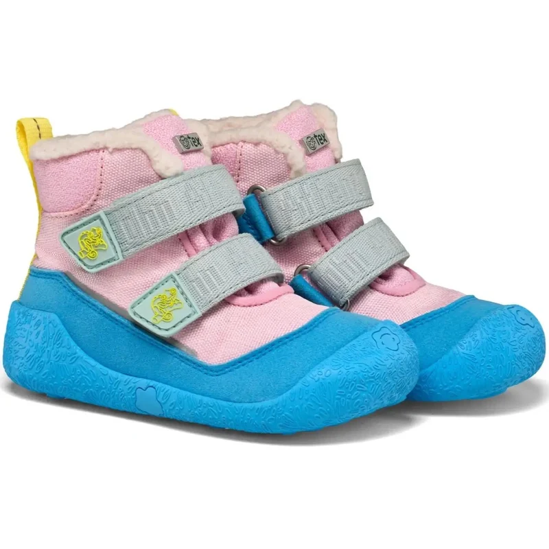 AFFENZAHN TEX Stiefel VEGAN SNUGGY CHAMÄLEON - türkis / rosa / gelb