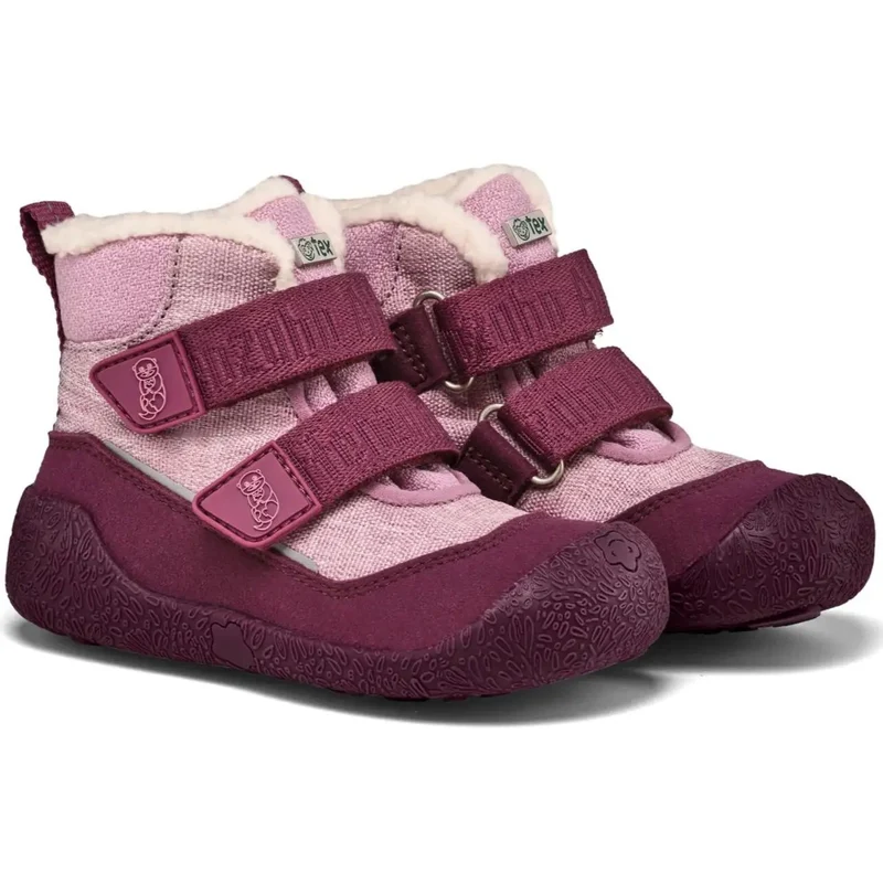 AFFENZAHN TEX Stiefel VEGAN SNUGGY OTTER - beere / rosa