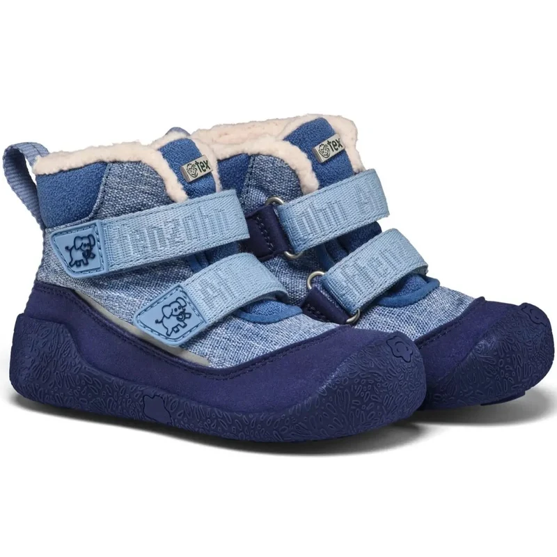 AFFENZAHN TEX Stiefel VEGAN SNUGGY ELEFANT - blau
