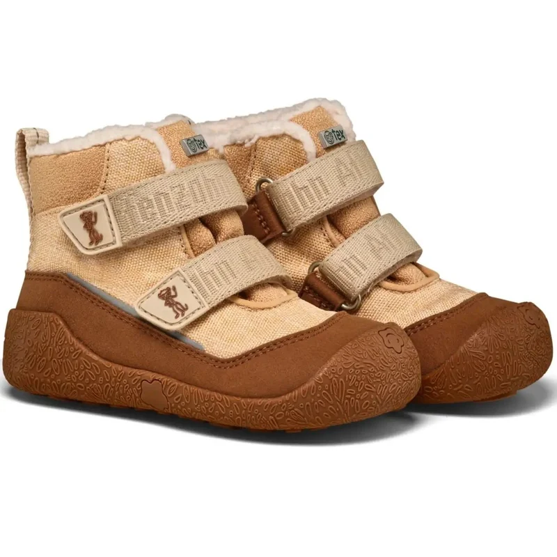 AFFENZAHN TEX Stiefel VEGAN SNUGGY AFFE - braun / beige