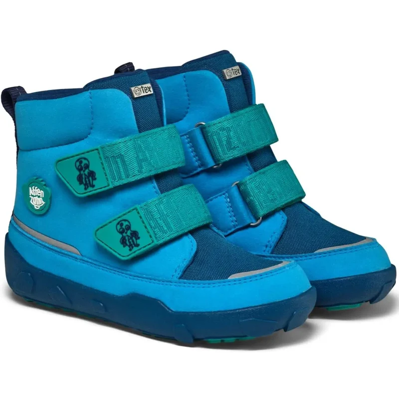 AFFENZAHN TEX Stiefel COMFY VEGAN OCTOPUS - blau / petrol / türkis