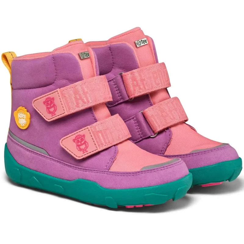 AFFENZAHN TEX Stiefel COMFY VEGAN EULE - lila / rosa / türkis