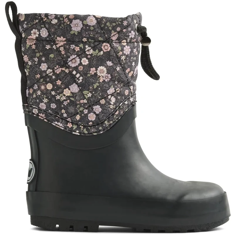 WHEAT Gummistiefel DRIZZLE/Thermo Snowboot-WF541K-02 - schwarz / Blümchen