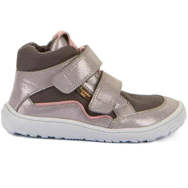 FRODDO TEX Barfuß Knöchelschuh G3110266-16 - silber / grau / rosa