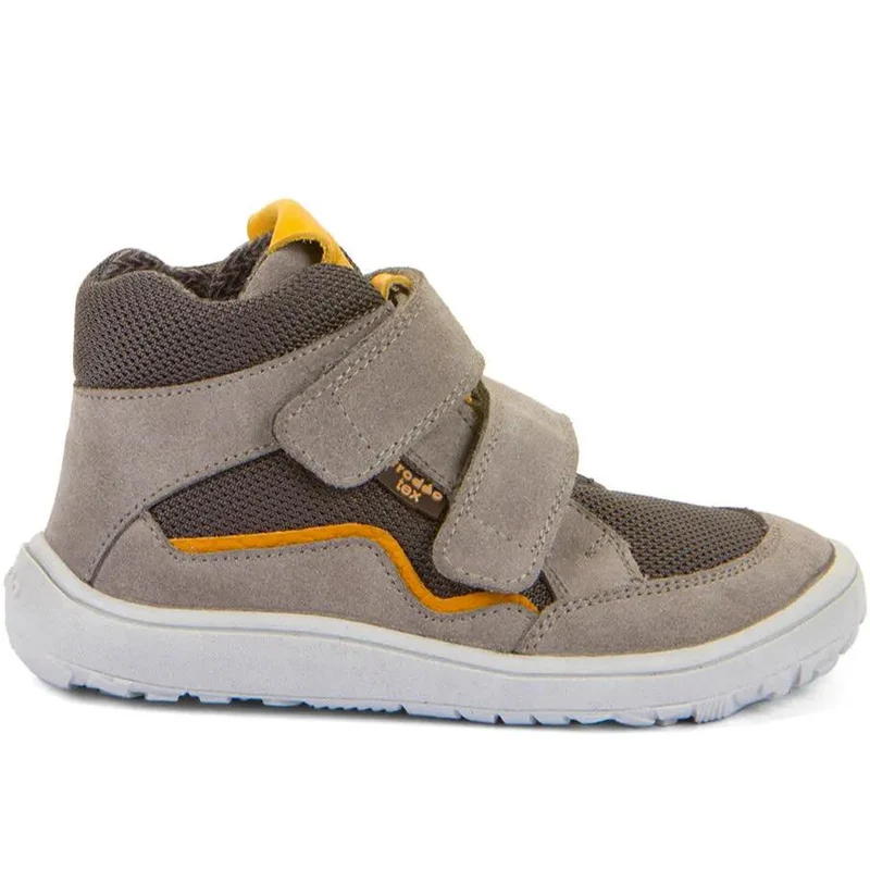 FRODDO TEX Barfuß Knöchelschuh G3110266-18 - hellgrau /senfgelb