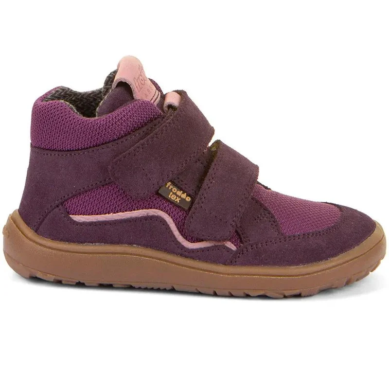 FRODDO TEX Barfuß Knöchelschuh G3110266-8 - lila / altrosa