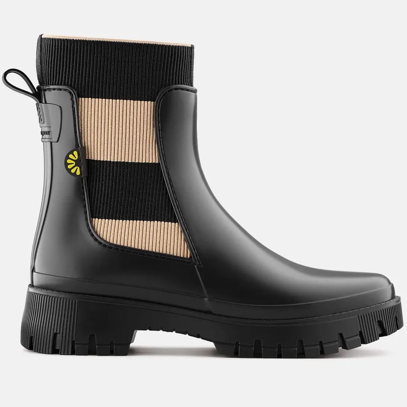 LEMON JELLY Gummistiefel SELENA - schwarz / beige