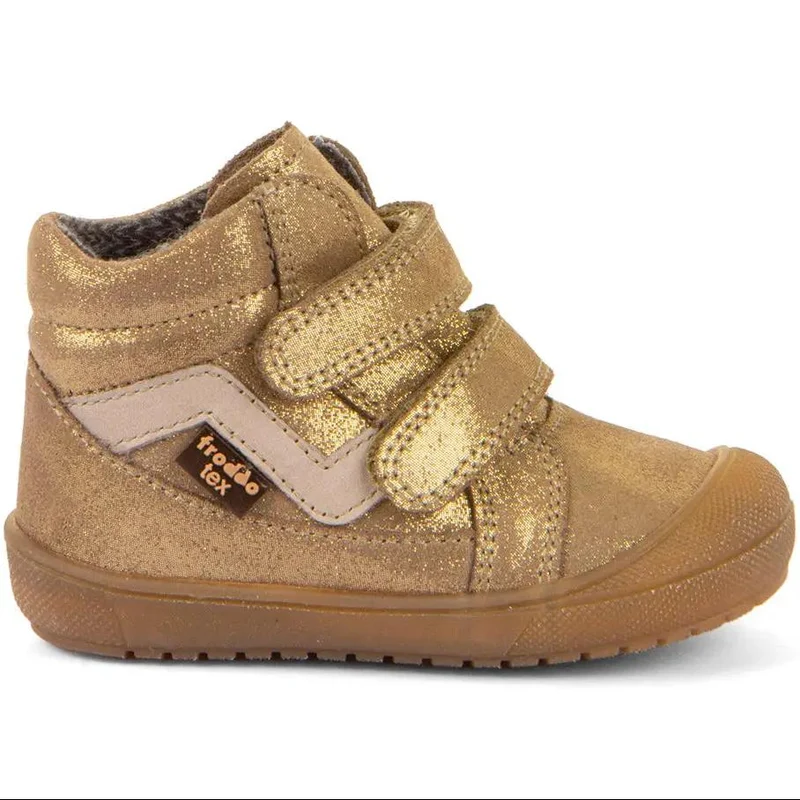 FRODDO TEX Knöchelschuh G2110139-11 - beige / gold / Glitzer