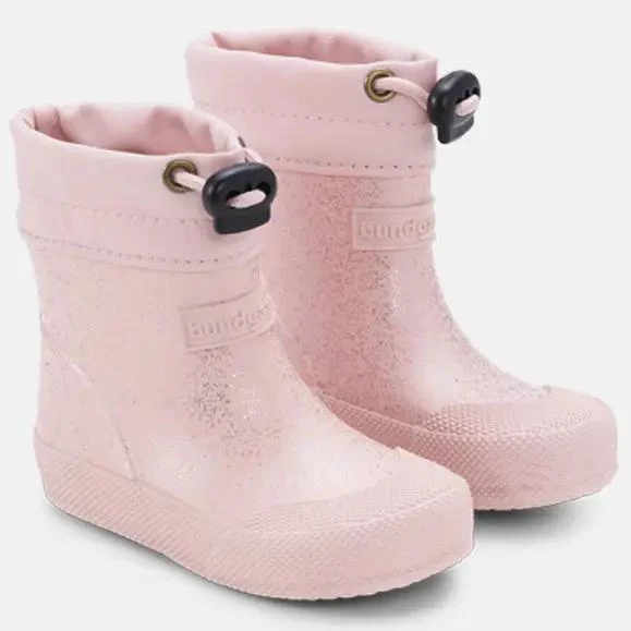BUNDGAARD Barfuß Gummistiefel MALIK - rosa / Glitzer