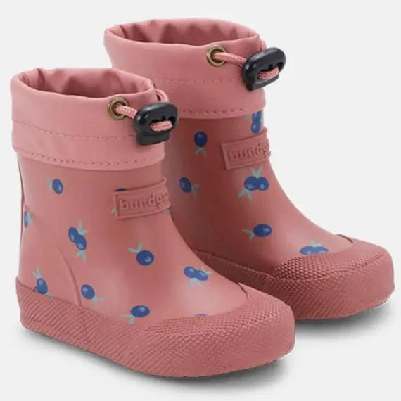 BUNDGAARD Barfuß Gummistiefel COVER - rosenholz / Blaubeere