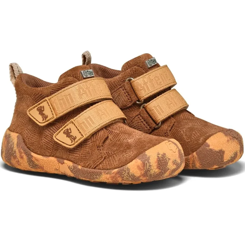 AFFENZAHN TEX Knöchelschuh LEDER TALKY AFFE - braun