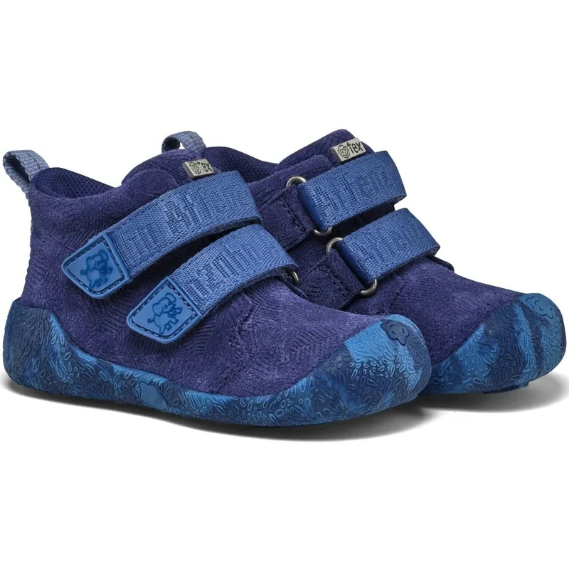 AFFENZAHN TEX Knöchelschuh LEDER TALKY ELEFANT - blau