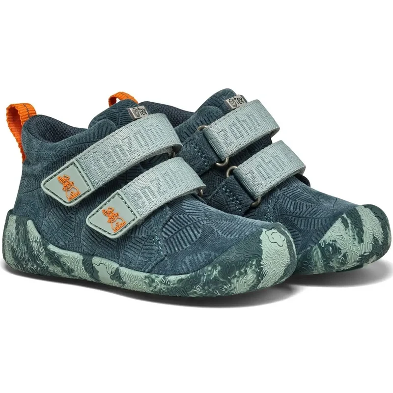 AFFENZAHN TEX Knöchelschuh LEDER TALKY HASE - petrol / orange