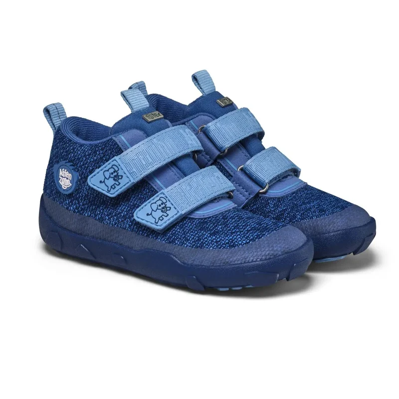 AFFENZAHN TEX Knöchelschuh KNIT HAPPY ELEFANT - blau