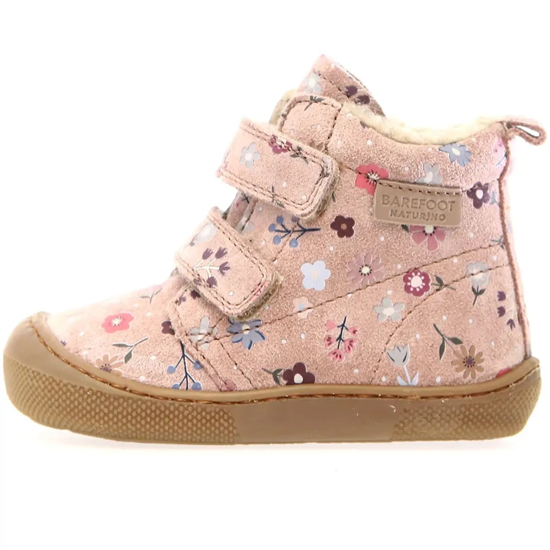 NATURINO Barfuß Stiefel WIGGHI - rosa / Blümchen