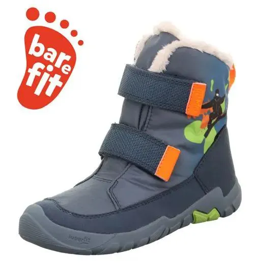 SUPERFIT GORE TEX Stiefel Barfußschuh TRACE 6041/802 - blau / orange