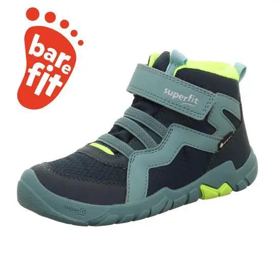 SUPERFIT GORE TEX Knöchelschuh Barfußschuh TRACE 6034-70 - petrol / blau