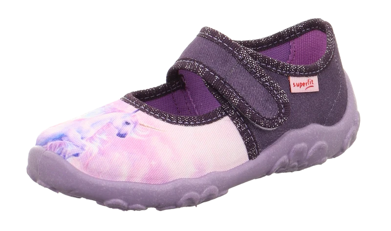 SUPERFIT Hausschuh BONNY 281-854 - lila / rosa / Einhorn