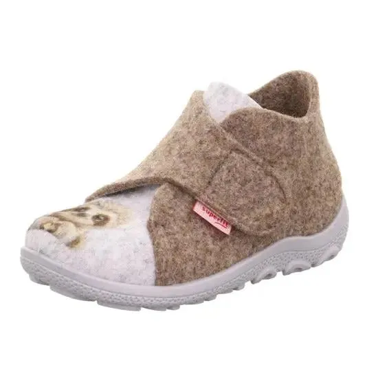 SUPERFIT Hausschuh HAPPY OCTI 6291-40 - braun / beige / Faultier