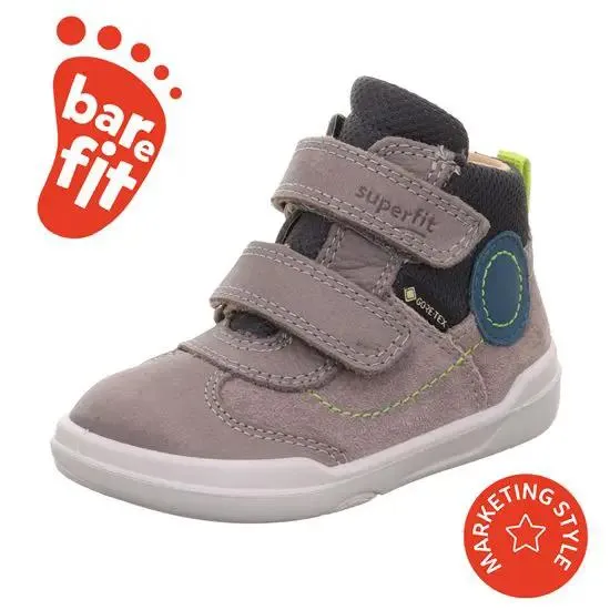 SUPERFIT GORE-TEX Knöchelschuh Barfußschuh SUPERFREE 544-201 - grau / blau